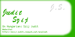 judit szij business card